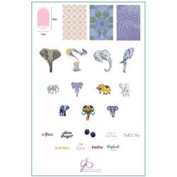 Everything Elephant (CjS LC-44) Stampingplade, Clear Jelly Stamper